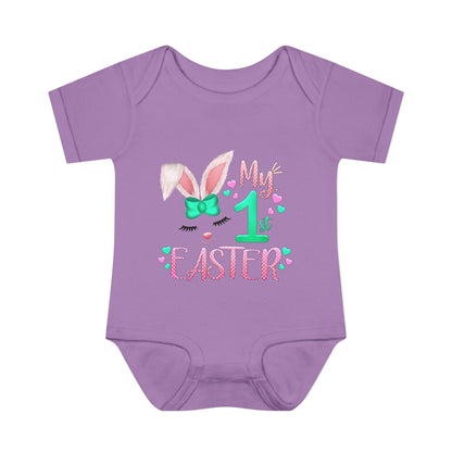 My First Easter Infant Baby Rib Bodysuit