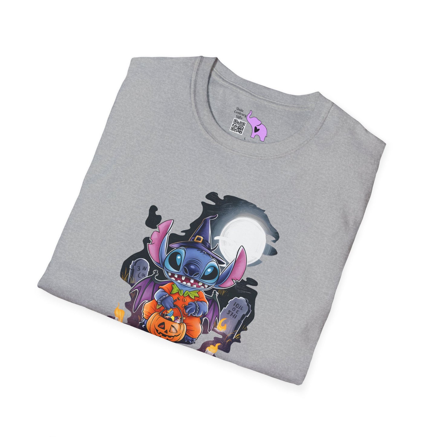 Halloween Stitch Full Moon Adult T-shirt