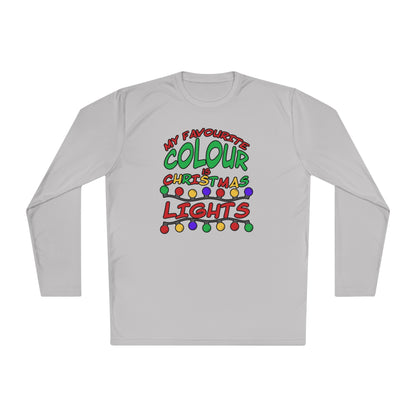 My Favourite Colour Is Christmas Lights Adult Long Sleeve Tee