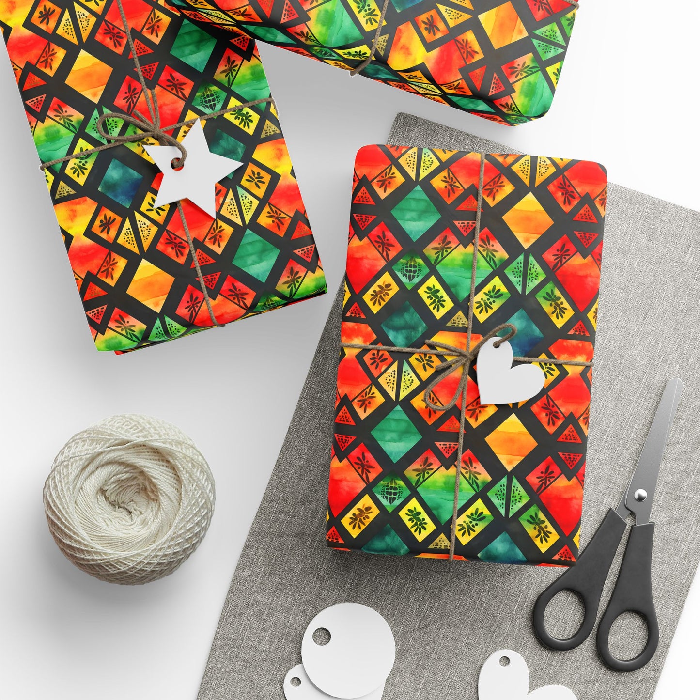 Freedom Flame Kwanzaa Wrapping Paper