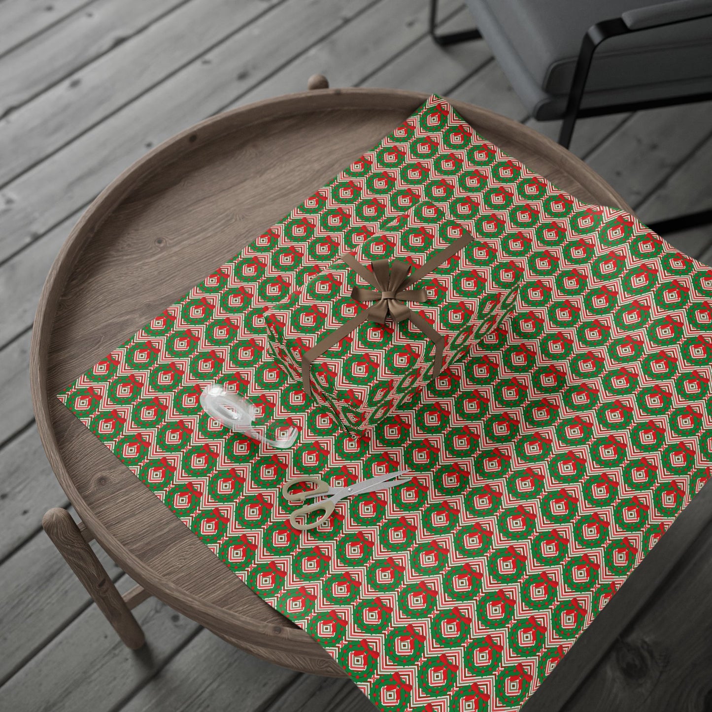 Christmas Wreaths Wrapping Paper