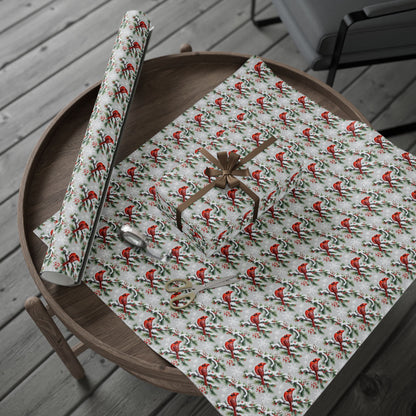 Cardinals of Christmas Morning Wrapping Paper