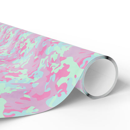 Berry Sorbet Camo Wrapping Paper
