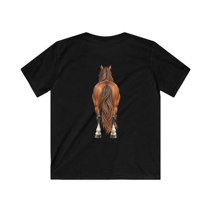 ""Front to Back Horse Lover Youth Softstyle Tee