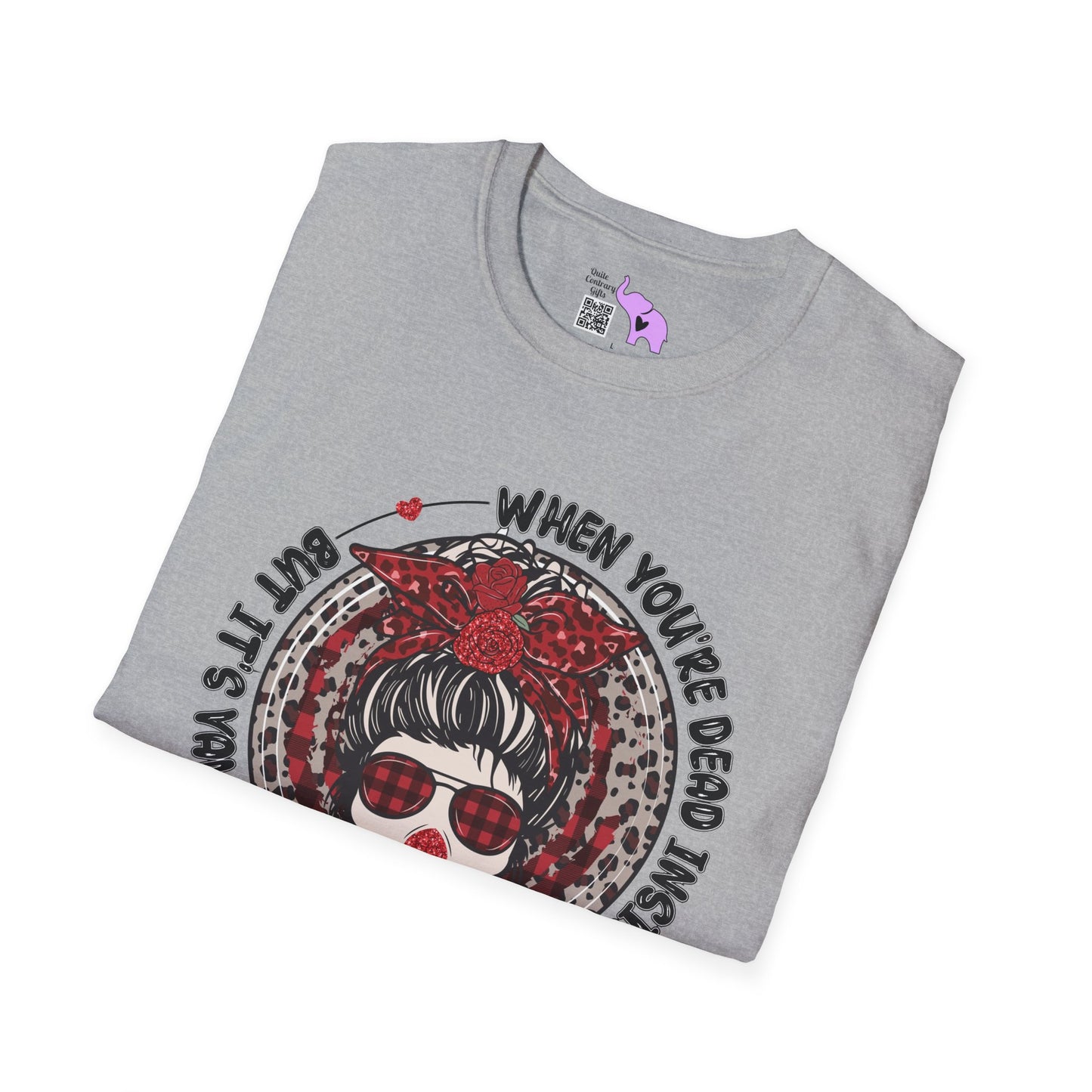 When You're Dead Inside But It's Valentine's Day Adult T-shirt