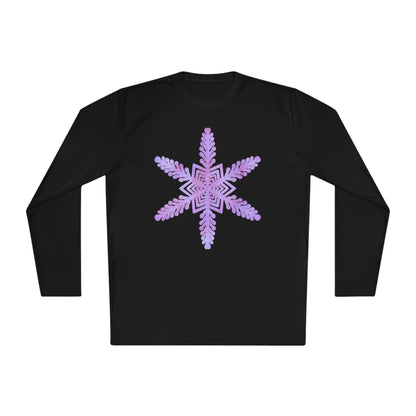 Large Snowflake 2 Adult Long Sleeve Tee