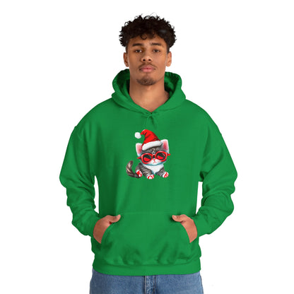 Santa Kitten Heavy Blend™ Hooded Sweatshirt