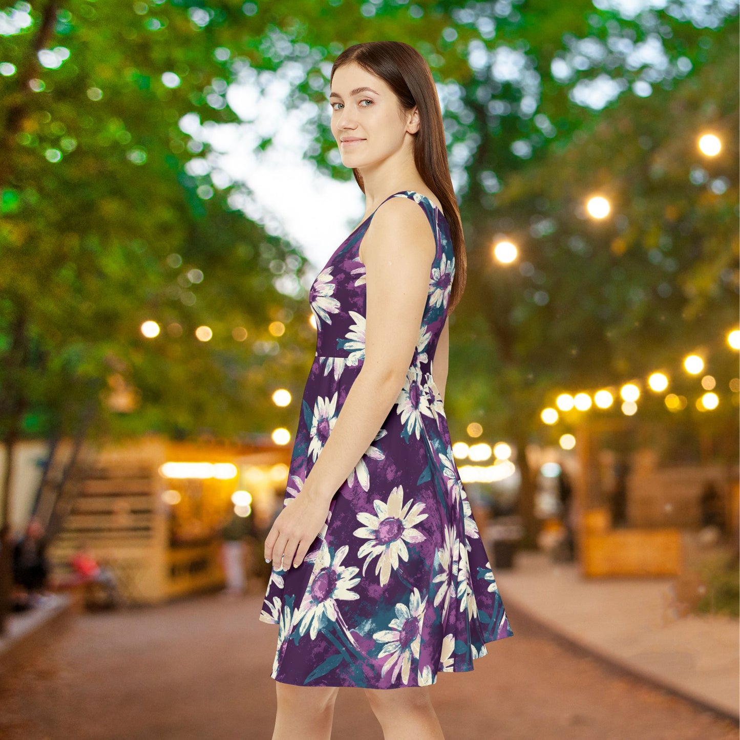 Twilight Daisy Meadow Women's Skater Dress
