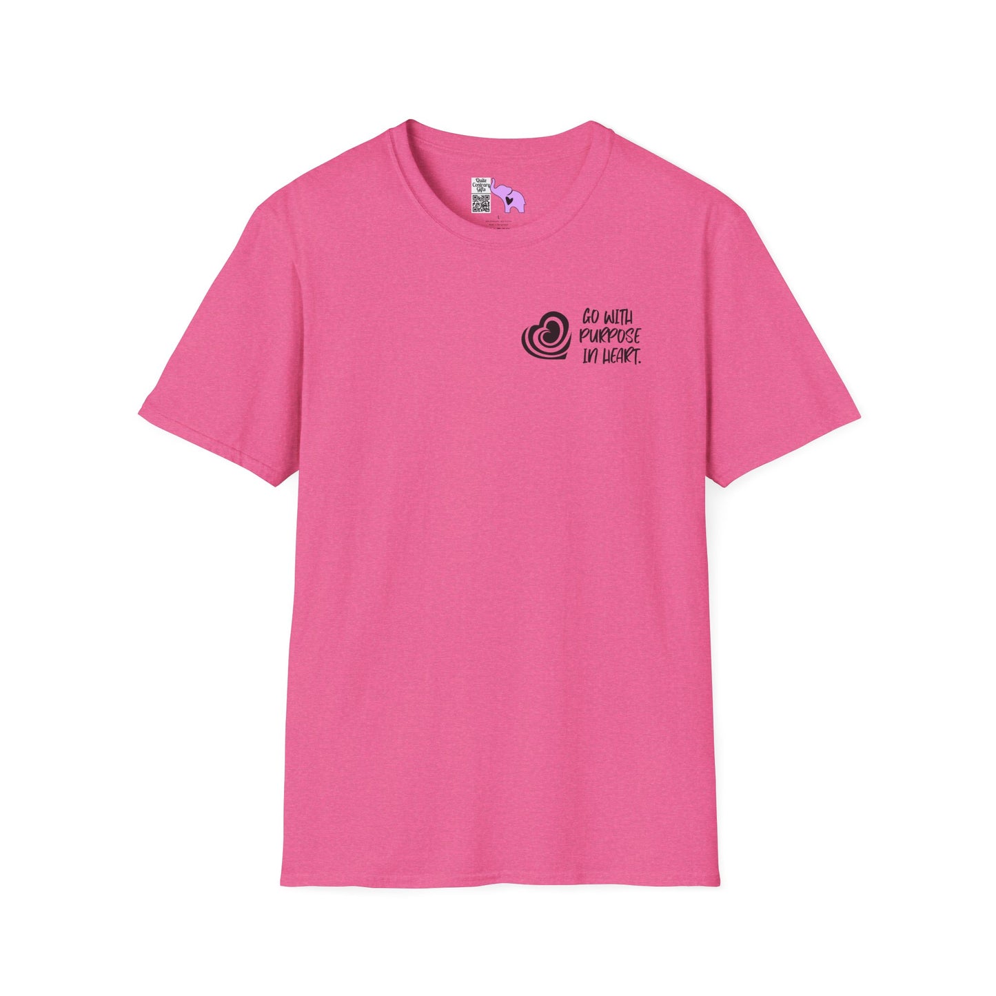 "Go With Purpose In Heart" Hinckley Quote Adult T-shirt