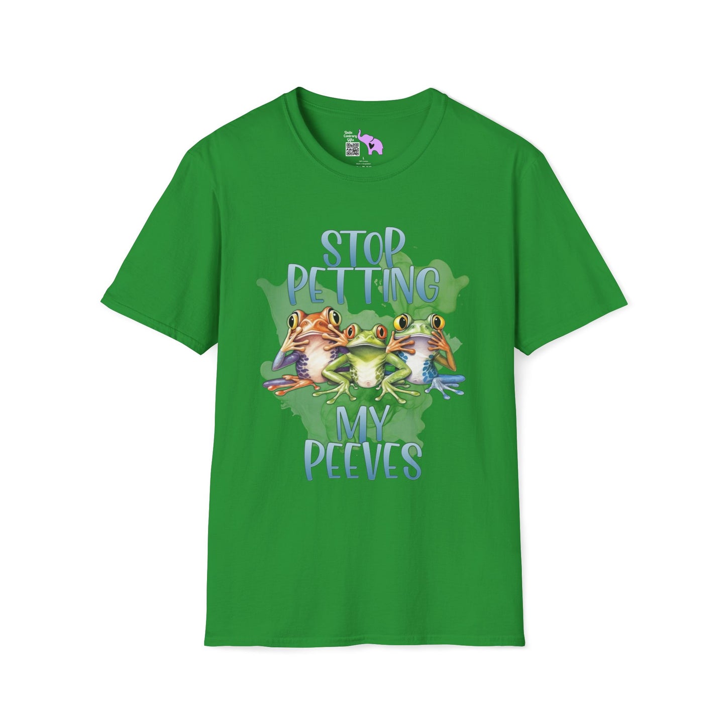 Stop Petting My Peeves (Frogs) Adult T-shirt