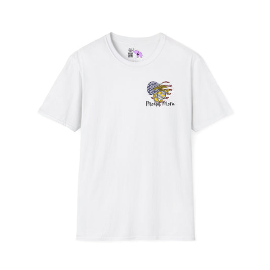 Proud Mom of US Marine Daughter Adult T-shirt