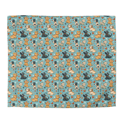 Paws & Whiskers Microfiber Duvet Cover