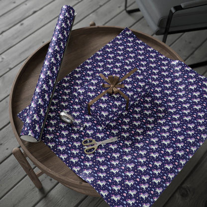 Starlight Unicorn Parade Wrapping Paper