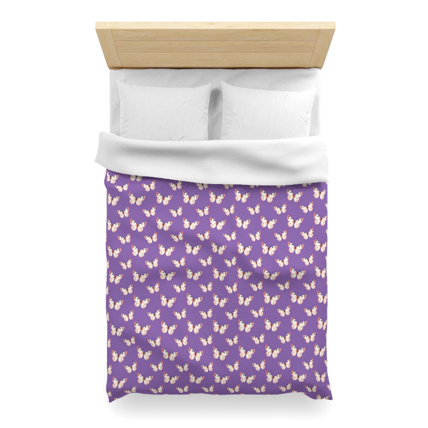 Lavender Flutter Microfiber Duvet Cover