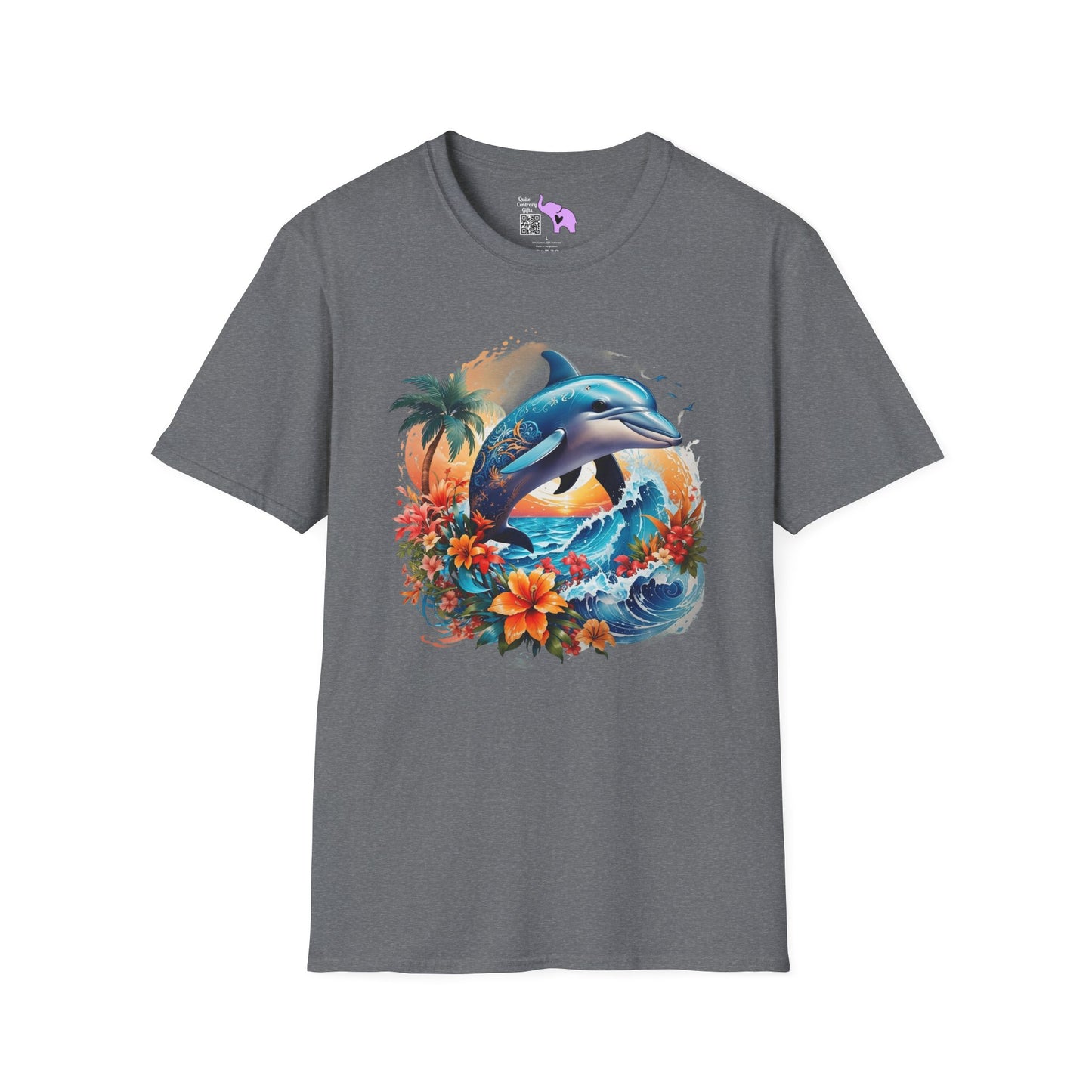 Tropical Dolphin Adult T-shirt