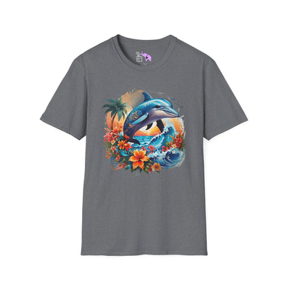 Tropical Dolphin Adult T-shirt