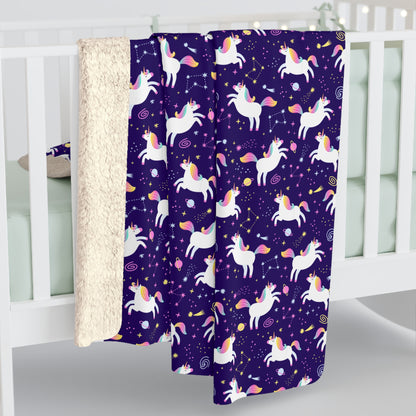 Unicorniverse Sherpa Fleece Blanket