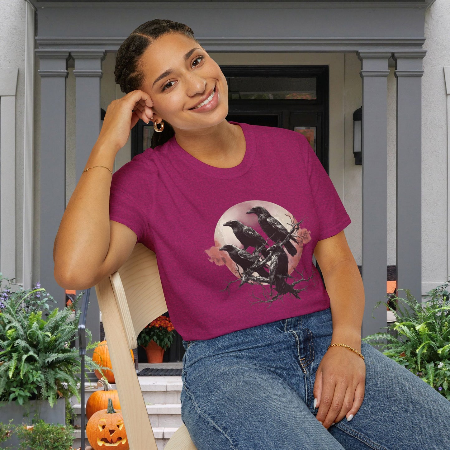 Halloween Crows 2 Adult T-shirt