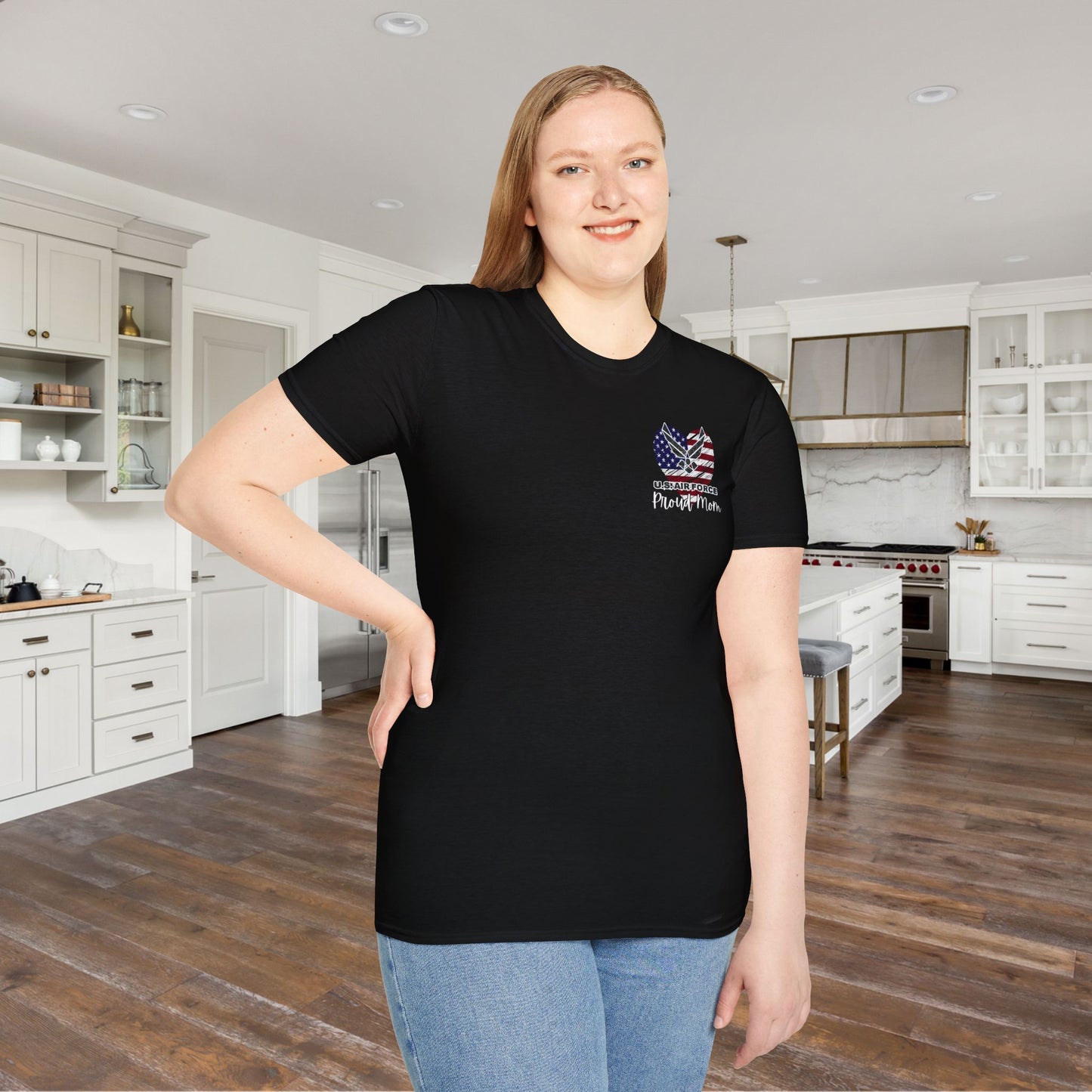 Proud Mom of US Navy Airman Daughter Adult T-shirt