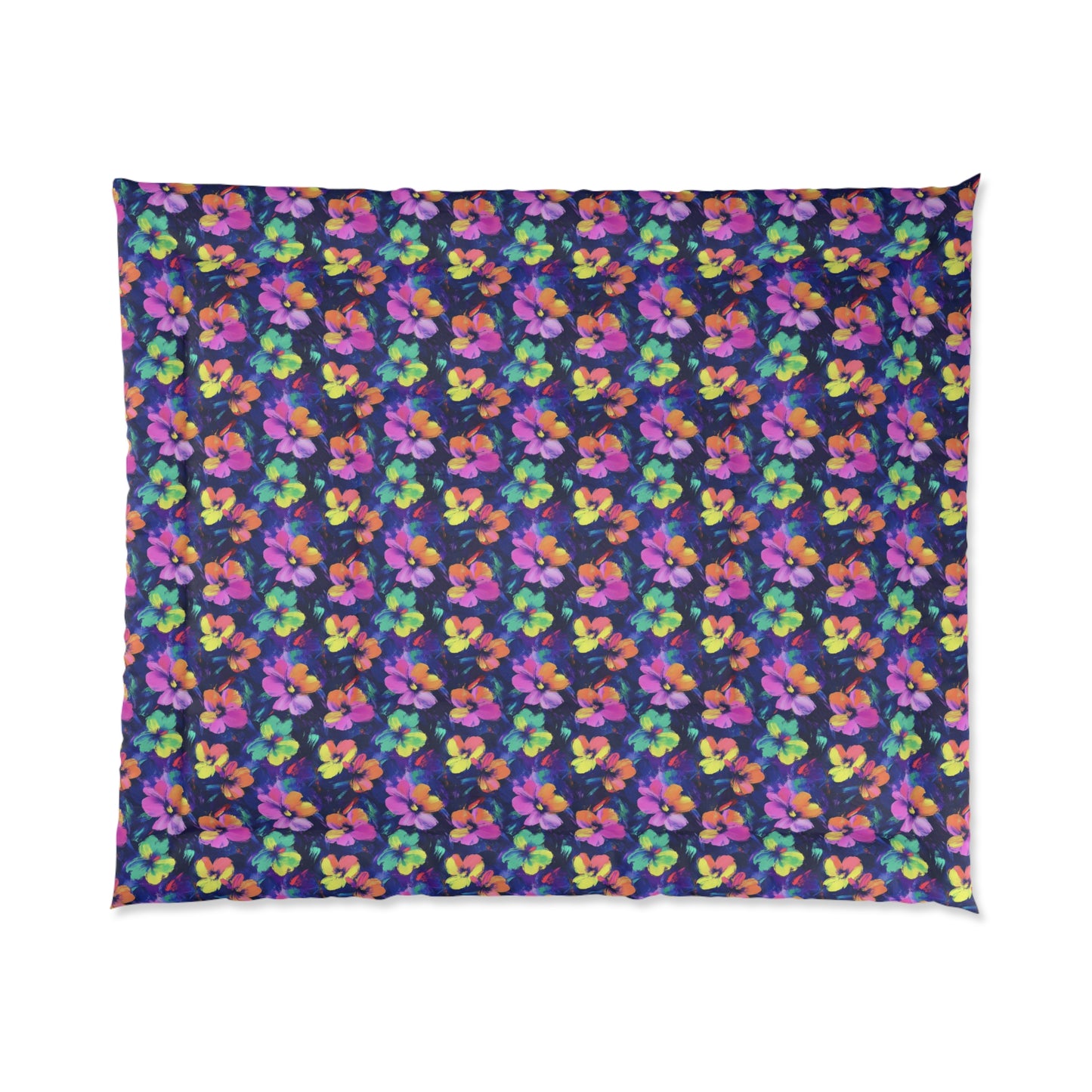 Watercolor Flowers Comforter
