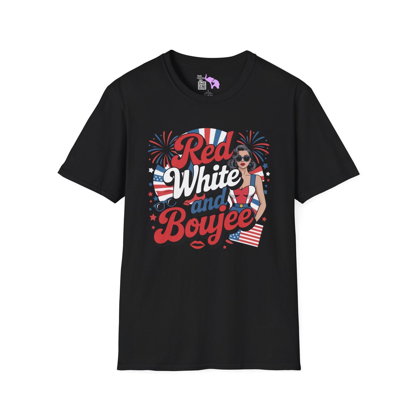 Red, White, and Boujee Adult T-shirt