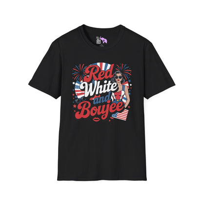 Red, White, and Boujee Adult T-shirt
