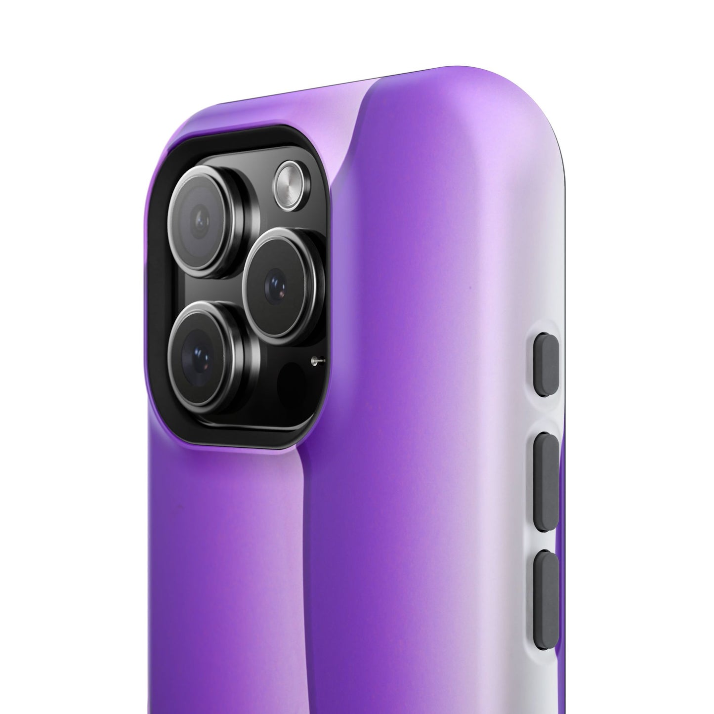 Purple Gradient Stripes MagSafe® Compatible Tough Case for iPhone