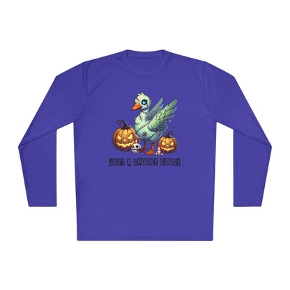 Just A Spooky Goose Adult Long Sleeve Tee