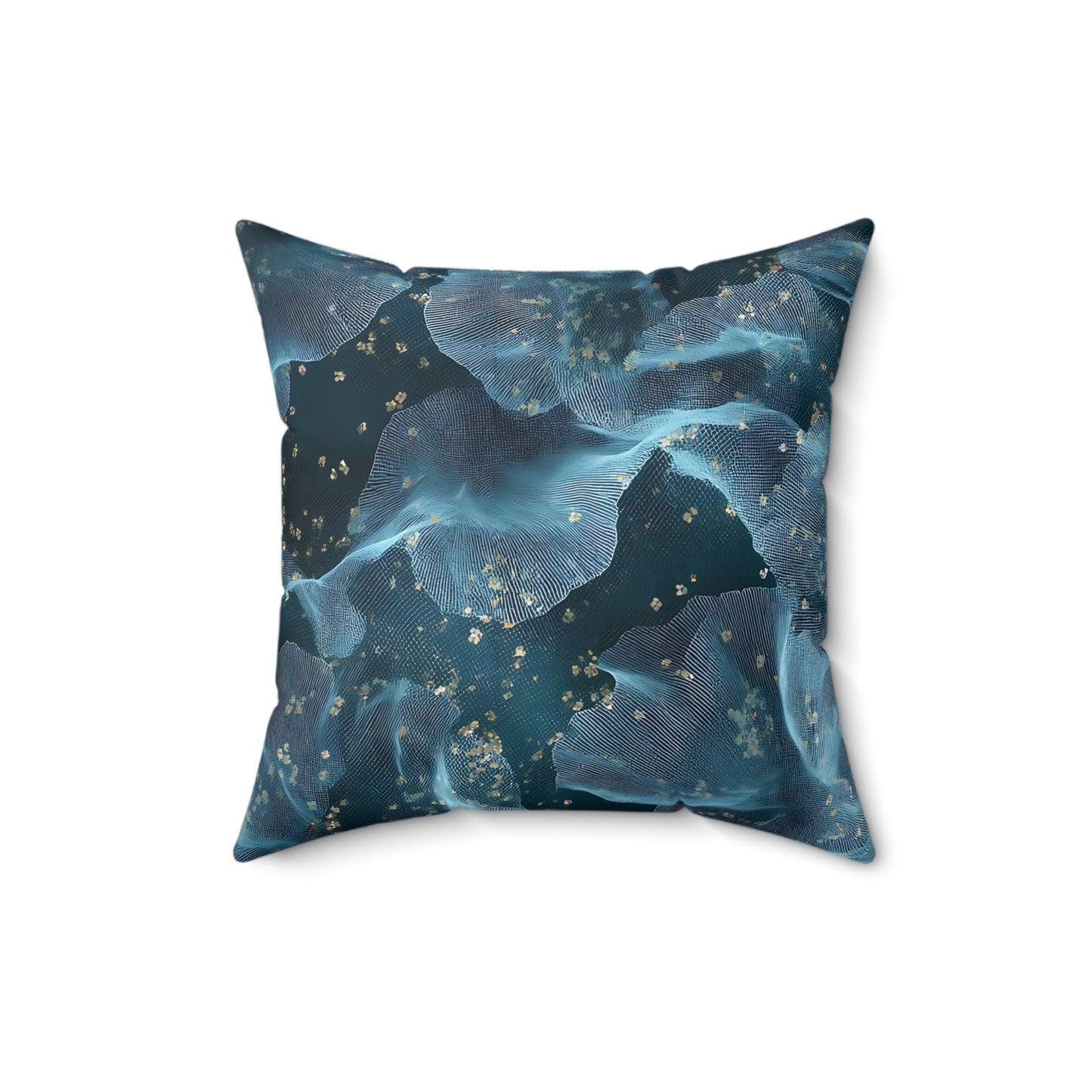 Midnight Sheer & Lace Throw Pillow