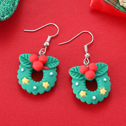 Cartoon Christmas Character Earrings