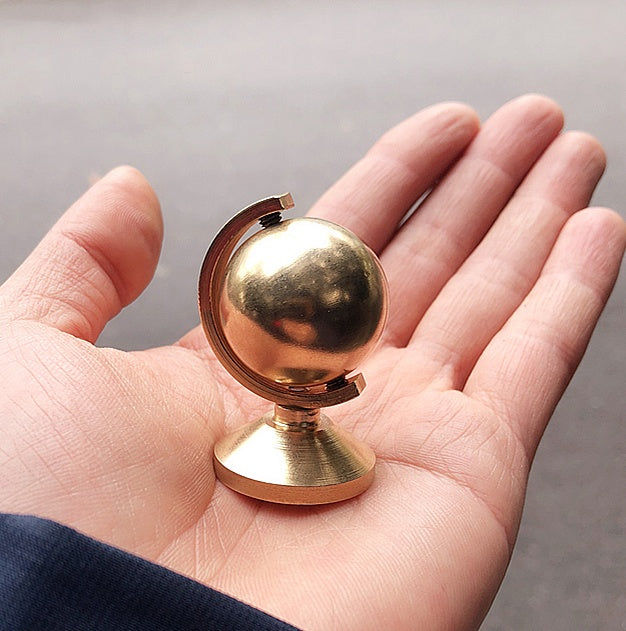 Pure Brass Globe Fidget Spinner