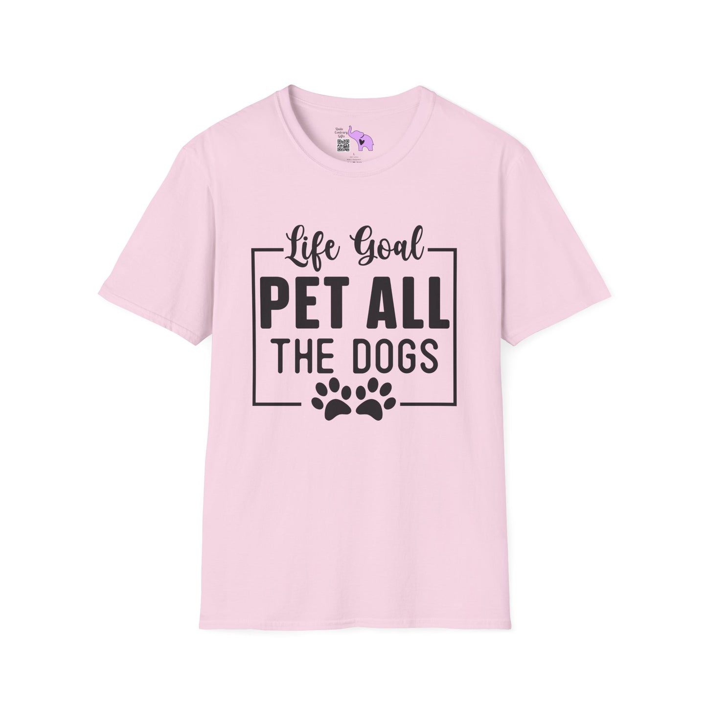 Life Goal Pet All The Dogs Adult T-shirt