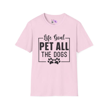 Life Goal Pet All The Dogs Adult T-shirt