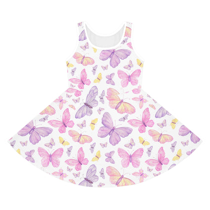 Pastel Butterfly Dreams Girls' Sleeveless Sundress