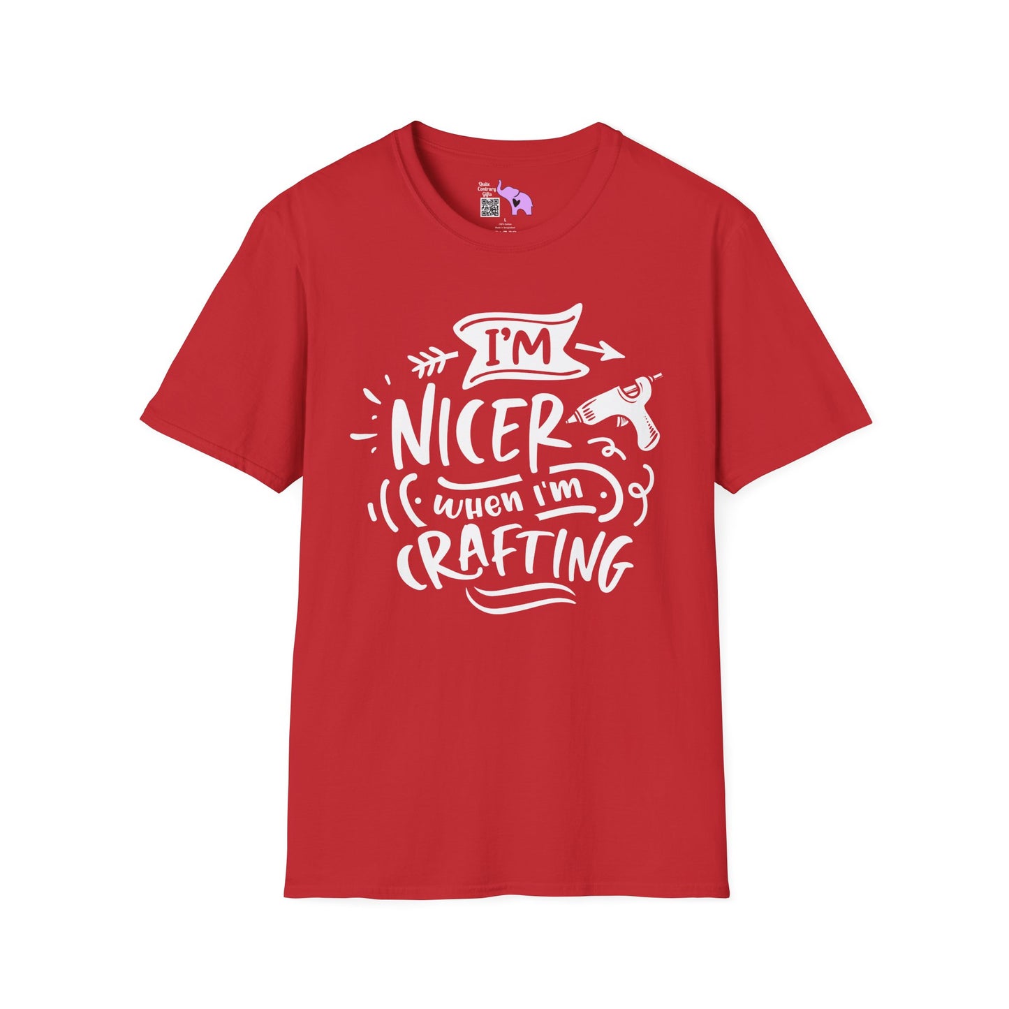 I'm Nicer When I'm Crafting Adult T-shirt
