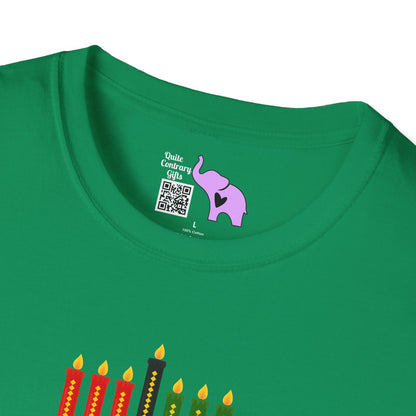 Happy Kwanzaa (Kinara) Adult T-shirt