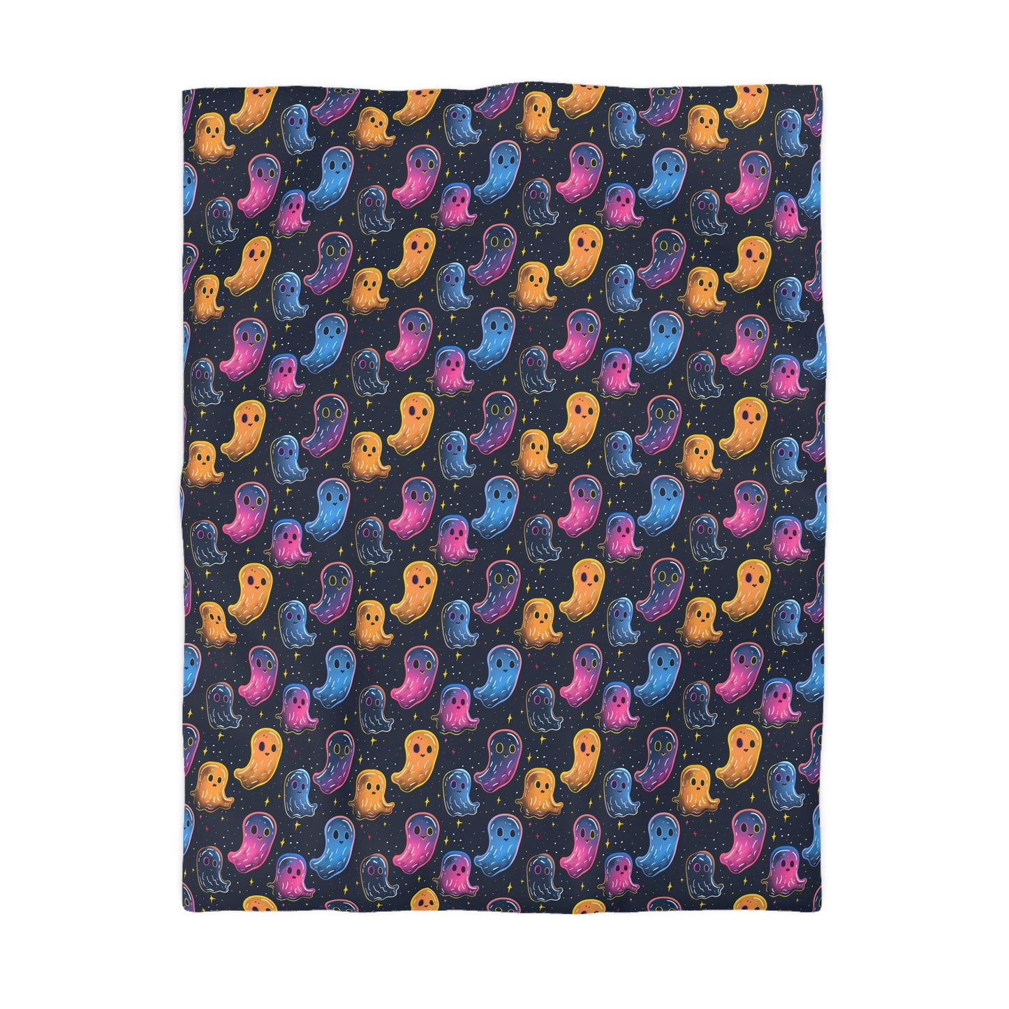 Neon Haunters Microfiber Duvet Cover