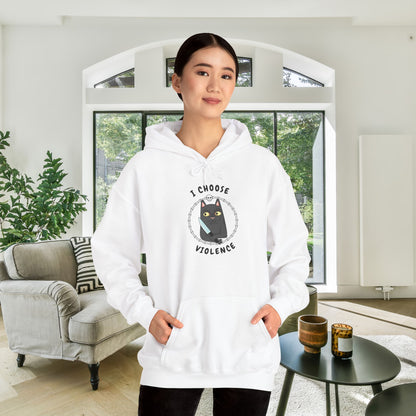 I Choose Violence Heavy Blend™ Hooded Sweatshirt