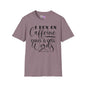 I Run On Caffeine Chaos and Cuss Words Adult T-shirt