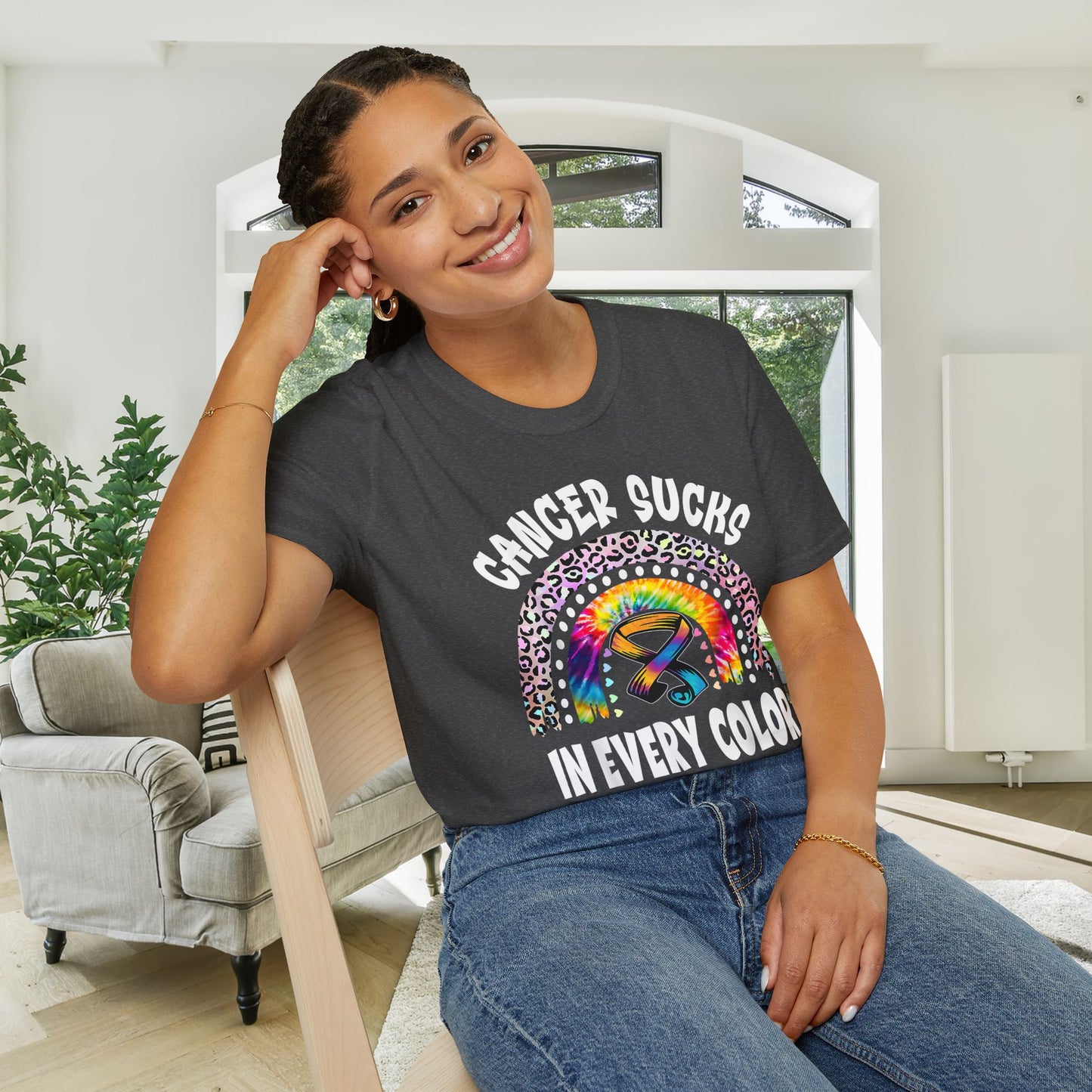 Fight Cancer in All Colors 18 Adult T-shirt