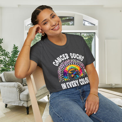Fight Cancer in All Colors 18 Adult T-shirt