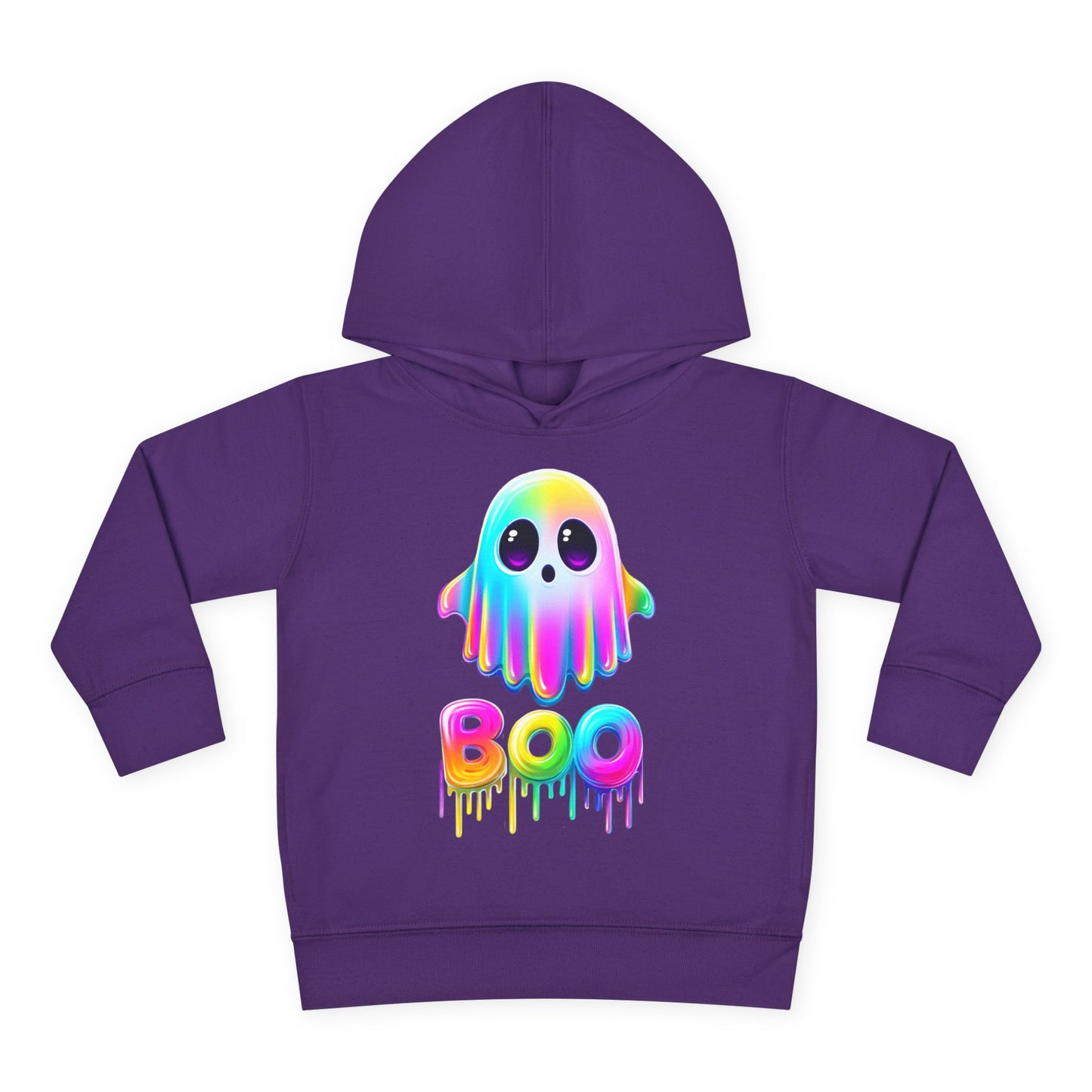 Neon Ghostly Boo Toddler Hoodie