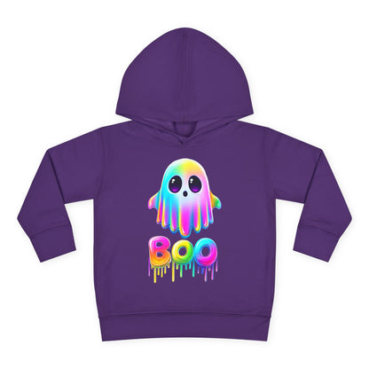 Neon Ghostly Boo Toddler Hoodie