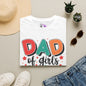 Dad of Girls #Outnumbered Adult T-shirt