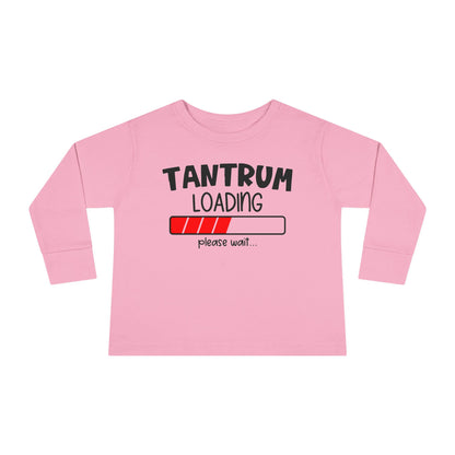Tantrum Loading Please Wait Toddler Long Sleeve Tee