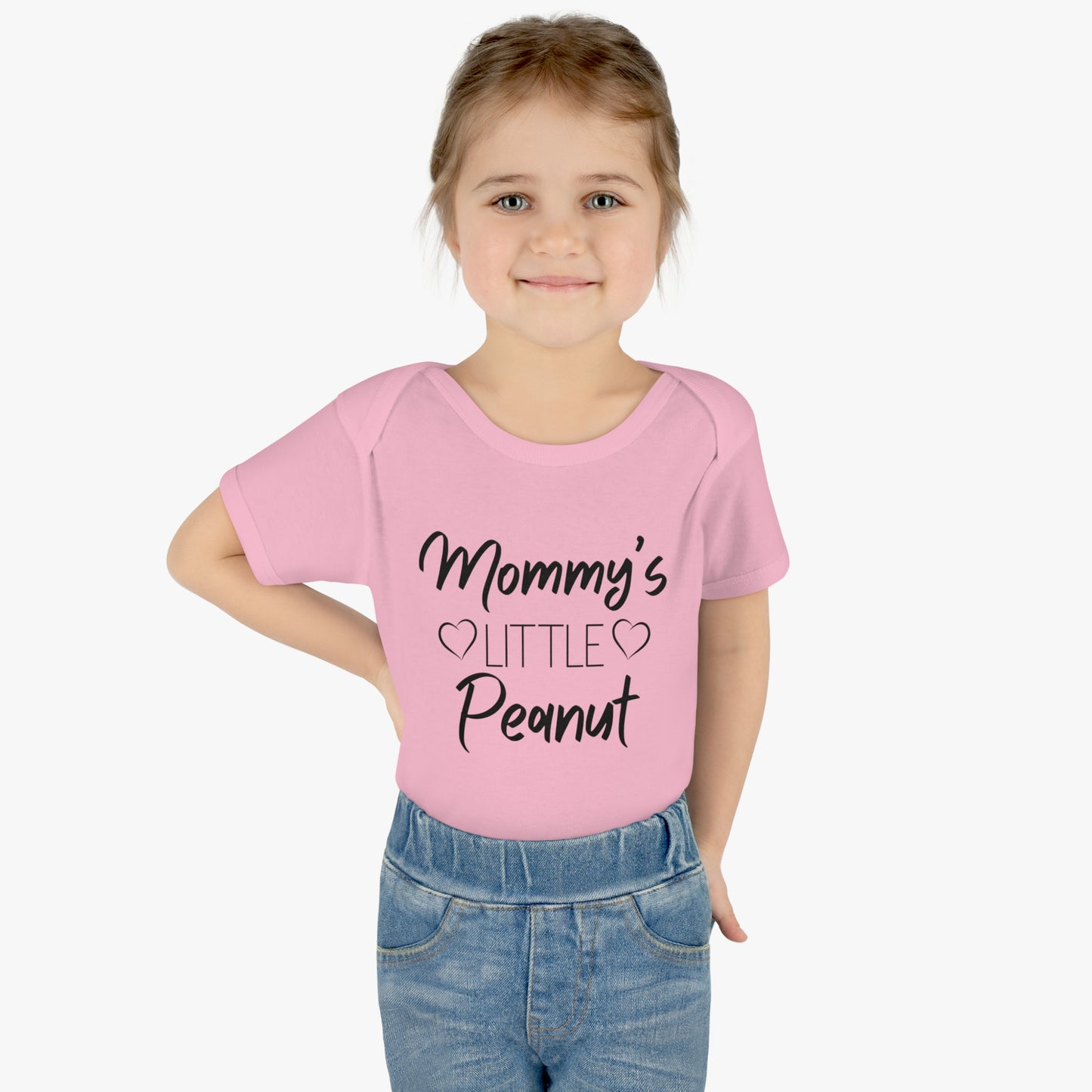 Mommy's Little Peanut Infant Baby Rib Bodysuit