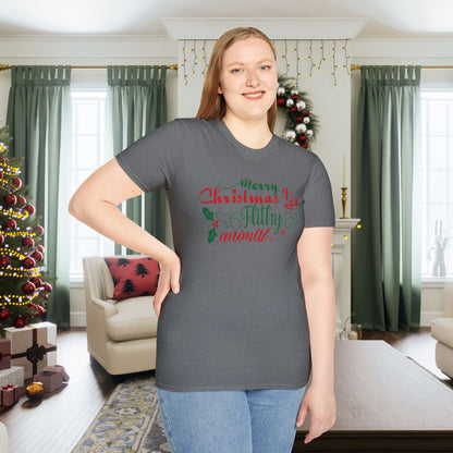 Merry Christmas Ya Filthy Animal Adult T-shirt