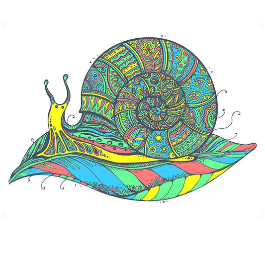Whimsical Snail Wooden Puzzle