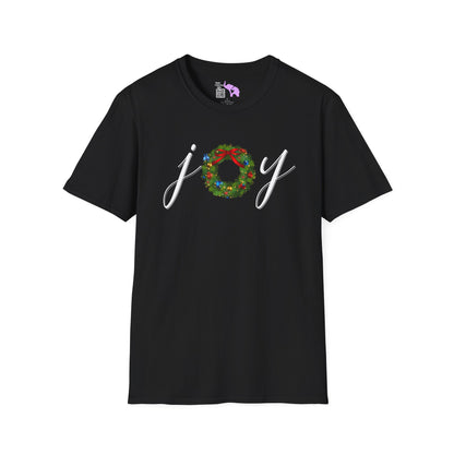 Joy with Wreath Adult T-shirt