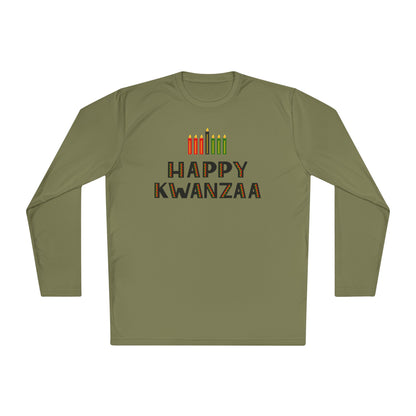 Happy Kwanzaa (Kinara) Adult Long Sleeve Tee